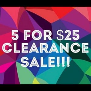 FIVE ITEMS FOR 25$!! Read below for details